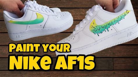 nike air force malen mit acrylstift fine|nike af1s paint instructions.